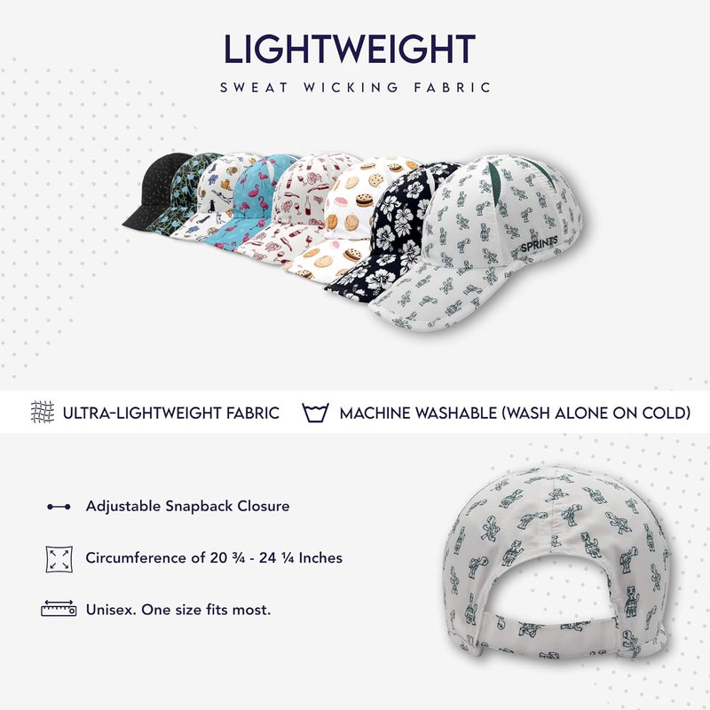 Sprints Race Day Performance Running Cap | The Lightweight, Quick Dry, Sport Hat, One Size, Unisex - Image 5